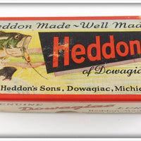 Vintage Heddon Flocked Grey Meadow Mouse Empty Lure Box 