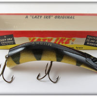 Vintage Lazy Ike Perch Musky Ike Lure In Box KL-5 PE
