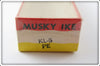 Vintage Lazy Ike Perch Musky Ike In Correct Box KL-5 PE