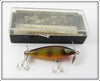 Vintage Poe's Yellow Perch Ace In The Hole Lure No. 518 In Box