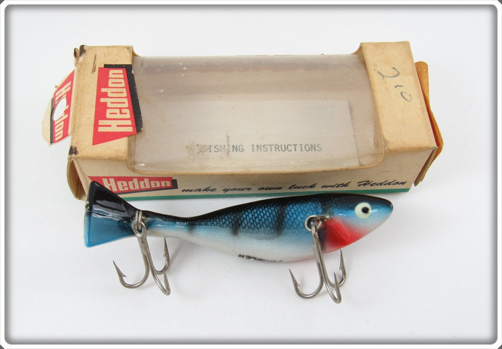 Heddon BSX Blue White Black Prowler In Correct Box 7025