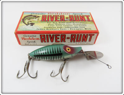 Heddon Green Shore Go Deeper River Runt In Correct Box