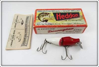 Heddon Red & White Jointed River Runt Spook Sinker In Correct Box