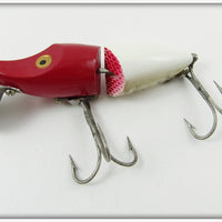 Heddon Red & White Jointed River Runt Spook Sinker In Correct Box