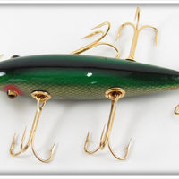 Winchester 2001 Gold Scale Black Back Green Belly Minnow In Box