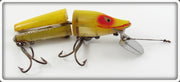 Vintage Heddon Yellow Shore Scissor Tail Lure