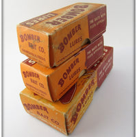 Bomber Bait Co Empty Box Lot Of Three 508 2745 3439