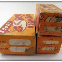 Bomber Bait Co Empty Box Lot Of Three 508 2745 3439