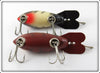 Bomber Bait Co Model 300 Pair: Crawdad & White Black Ribs
