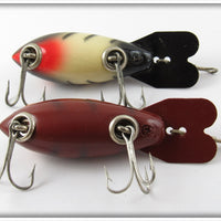 Bomber Bait Co Model 300 Pair: Crawdad & White Black Ribs