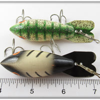 Bomber Bait Co Model 400 Pair: Christmas Tree & White Black Ribs