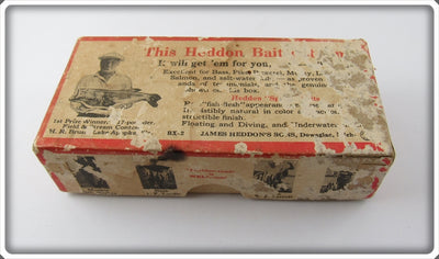 Vintage Heddon Lucky 13 Jr Lure Box 2409GWH 