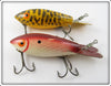 Bomber Bait Co Model 500 Pair: Yellow Coachdog & Red Scale