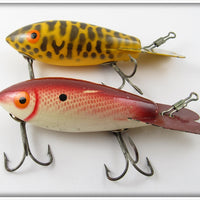 Bomber Bait Co Model 500 Pair: Yellow Coachdog & Red Scale