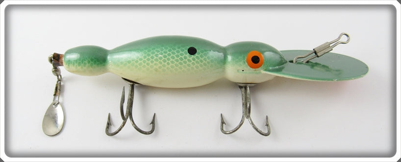 Vintage Bomber Bait Co Green Shad Waterdog Lure For Sale