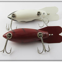 Bomber Bait Co White Black Snake Line & Crab Model 600 Pair