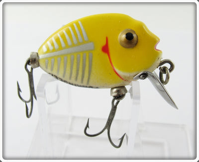 Vintage Heddon Yellow Shore Tiny Punkinseed Lure 380 XRY