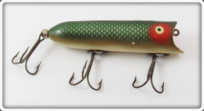 Vintage Heddon Green Scale Lucky 13 Lure 