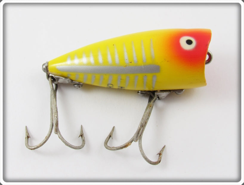 Vintage Heddon Yellow Shore Chugger Jr Lure