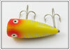 Heddon Yellow Shore Chugger Jr