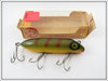 South Bend Gladding Yellow Perch Bass Oreno In Correct Box 973 YP