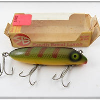 South Bend Gladding Yellow Perch Bass Oreno In Correct Box 973 YP