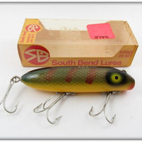 South Bend Gladding Yellow Perch Bass Oreno In Correct Box 973 YP