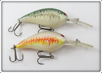 Bill Norman Green/White & Red/White Glitter Deep Little N Lure