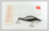Vintage Hubbard Black Sparkle Tail Lure In Box