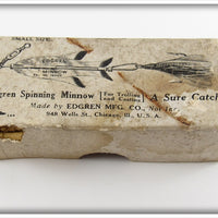 Edgren Mfg Co Edgren Spinning Minnow Empty Box Lid
