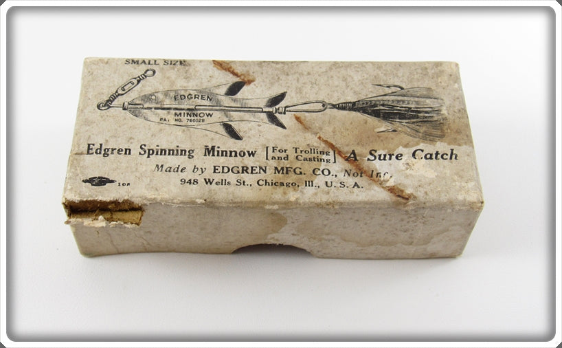 Edgren Mfg Co Edgren Spinning Minnow Empty Box Lid