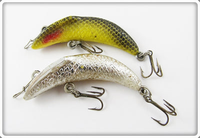 Vintage Eddie Pope Chrome & Yellow Black Scale Fishback Lure