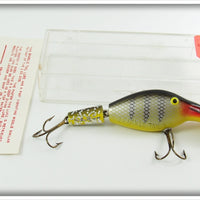 Vintage Hubbard Perch Sparkle Tail Lure In Box 