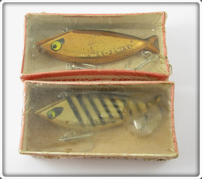 Vintage Smithwick Gold Chrome & Gold Black Stripes Water Gater Lure