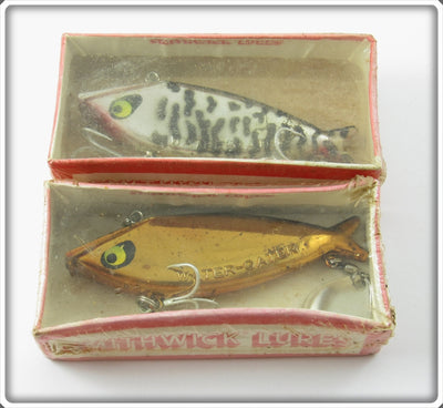 Vintage Smithwick Gold Chrome & Chrome Coachdog Water Gater Lure Pair