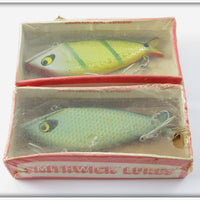 Vintage Smithwick Blue Scale & Perch Water Gater Lure Pair
