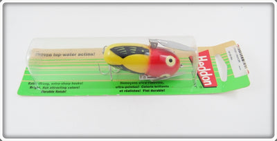 Heddon Yellow Red Head Crazy Crawler Sealed On Card