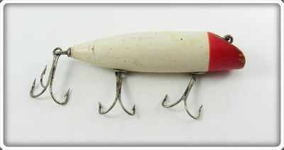 South Bend Red Head White No Eye Bass Oreno