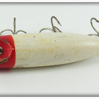 South Bend Red Head White No Eye Bass Oreno