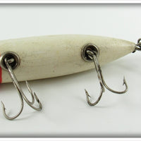 South Bend Red Head White No Eye Bass Oreno