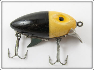 Vintage Clark's Black White Head Water Scout Lure 802