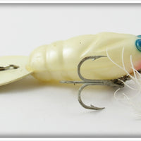 Vintage Cotton Cordell White & Blue Mr Whiskers Crawdad Lure