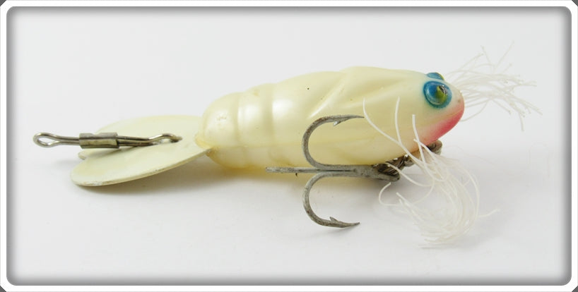 Vintage Cotton Cordell White & Blue Mr Whiskers Crawdad Lure