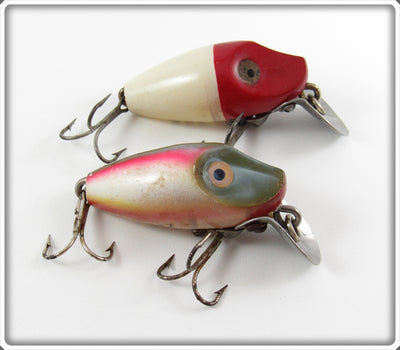 Heddon Red Head White & Rainbow Midgit Digit Lure Pair