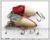 Heddon Red Head White & Rainbow Midgit Digit Pair