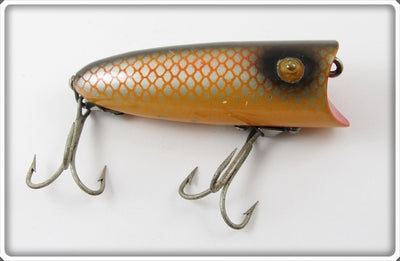 Vintage Heddon Golden Shiner Baby Lucky 13 Lure 2400 PG