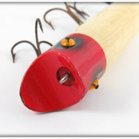 Heddon Red & White Tack Eye Lucky 13