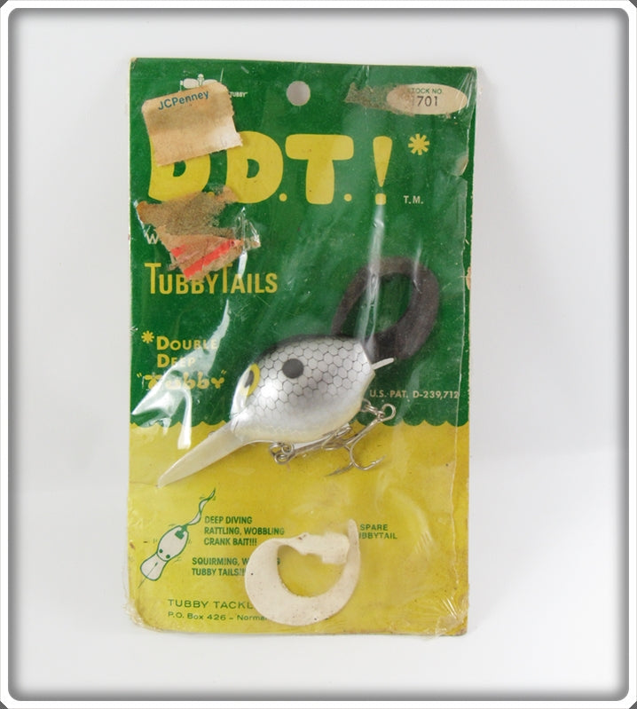 Tubby Tackle Inc Silver Scale Double Deep Tubby Lure On Card