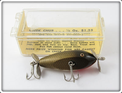 Vintage Creek Chub Pikie Scale Ultra Light Injured Minnow Lure 9500 UL
