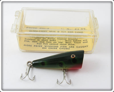 Vintage Creek Chub Frog Spot Ultra Light Plunker Lure In Correct Box 9219 UL